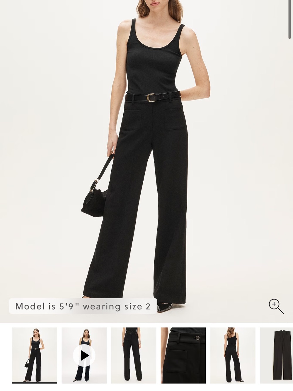 J. Crew Black Carolina pant in four-season stretch size 10